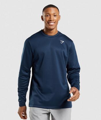 Gymshark Arrival Crew Sweatshirt Muške Accessories Tamnoplave | HR 2753MQZ